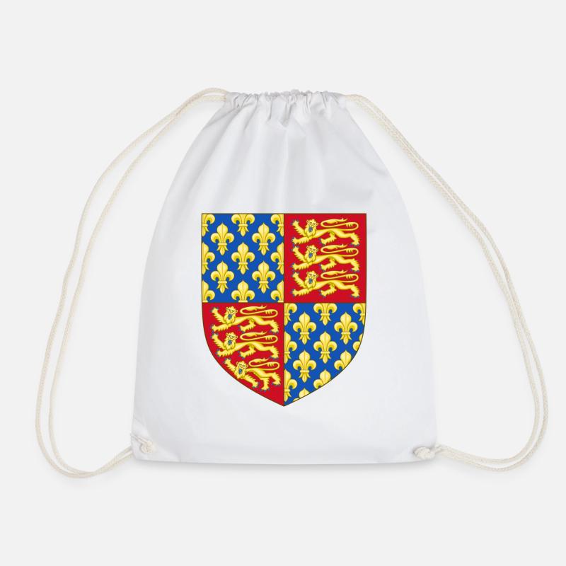Englisches Wappen - Turnbeutel - Weiß