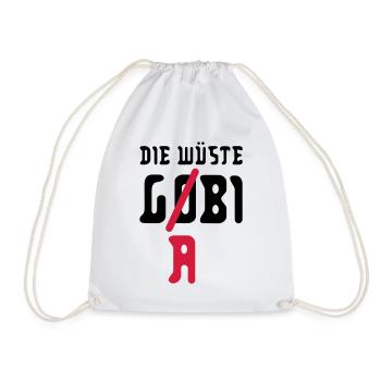 the desert g (o) (a) bilateral - Drawstring Bag - white - Front