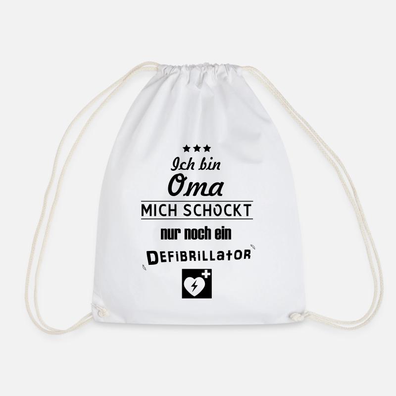 coole Oma - Turnbeutel - Weiß