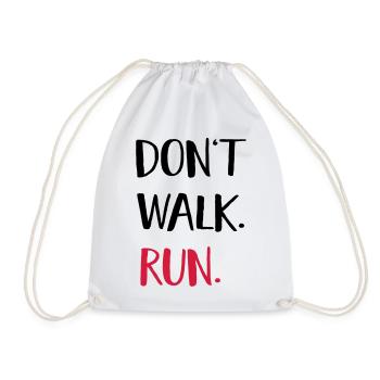 courir - Sac de sport léger - blanc - Devant