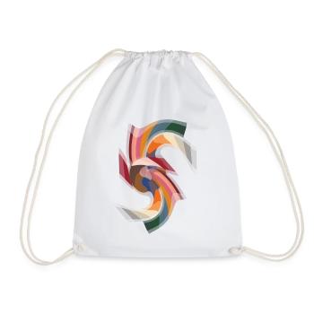 Design abstrait réalisé par Eve Nord - Sac de sport léger - blanc - Devant