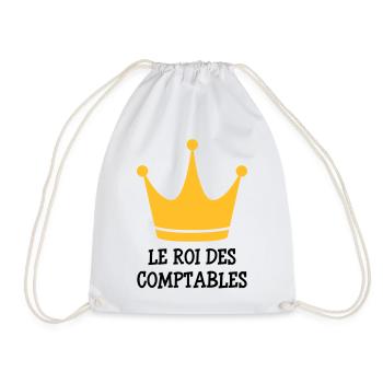 comptable / comptabilité / argent / Finance / Euro - Sac de sport léger - blanc - Devant