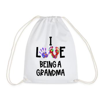 Grandma Statement Grandmother Pensioner Old Woman - Drawstring Bag - white - Front