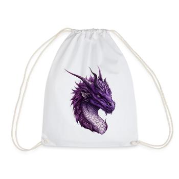 Puissant dragon fantastique pourpre - Sac de sport léger - blanc - Devant