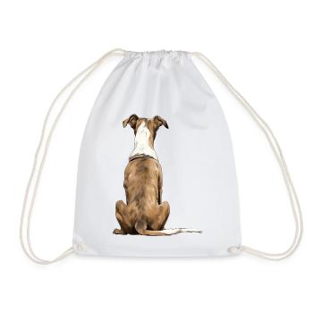 Greyhound - Drawstring Bag - white - Front