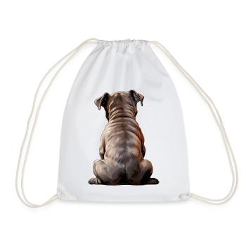 Staffordshire Bull Terrier - Sac de sport léger - blanc - Devant