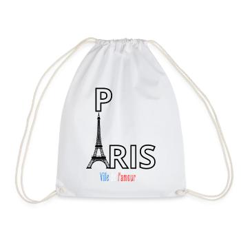 Paris - Sac de sport léger - blanc - Devant