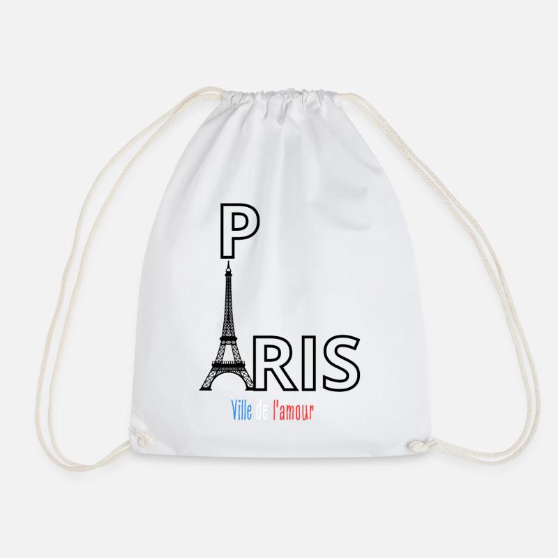 Paris - Turnbeutel - Weiß