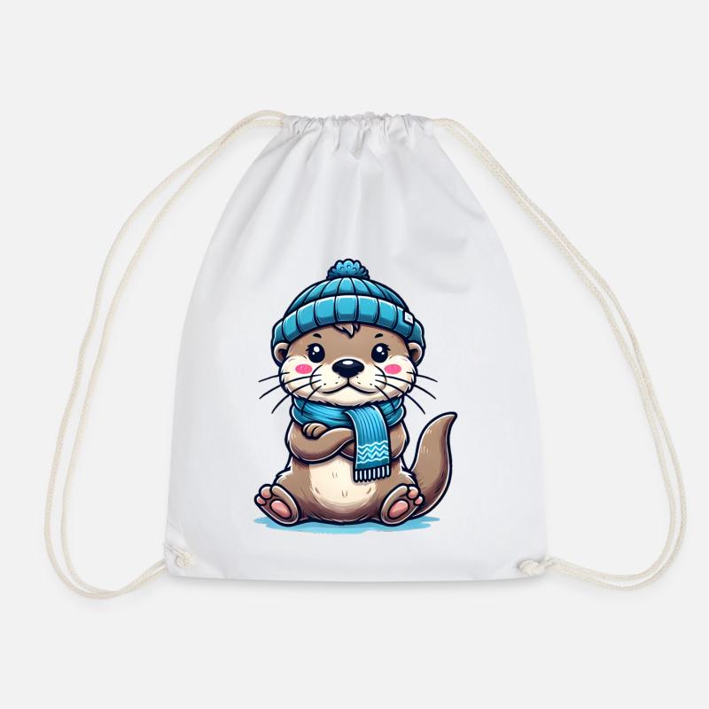 Süßer Otter - Turnbeutel - Weiß