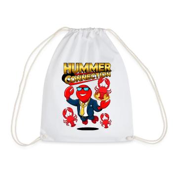 Lobster Connection - Drawstring Bag - white - Front