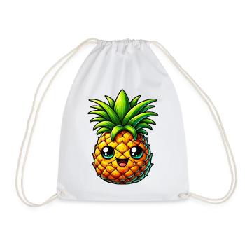 Ananas - Sac de sport léger - blanc - Devant