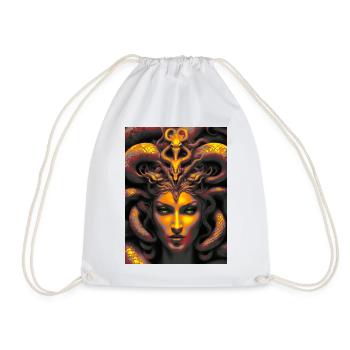 Medusa Gorgon - Drawstring Bag - white - Front