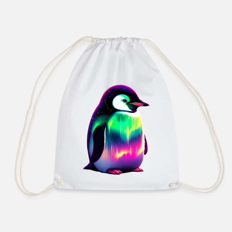 Pinguin - Turnbeutel - Weiß