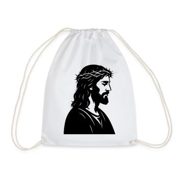 Jésus - Sac de sport léger - blanc - Devant