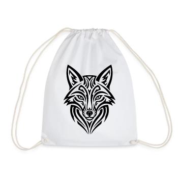 Renard intelligent – un design animalier élégant - Sac de sport léger - blanc - Devant