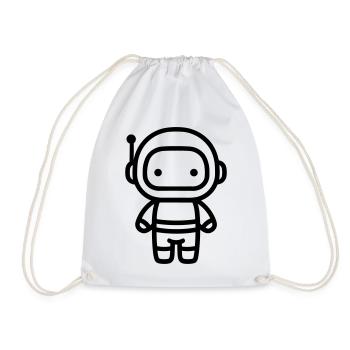 astronaute - Sac de sport léger - blanc - Devant