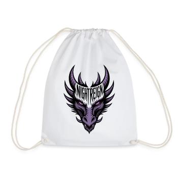 Dragon de la Nuit Violette - Règne de la Nuit - Sac de sport léger - blanc - Devant