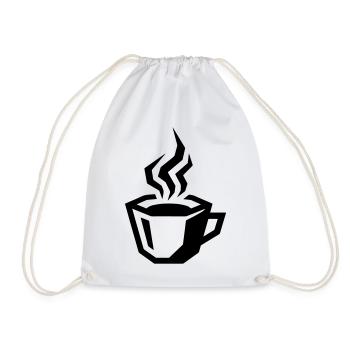Coffee Symbol Coffee - Drawstring Bag - white - Front
