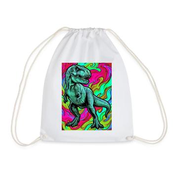 dinosaure - Sac de sport léger - blanc - Devant