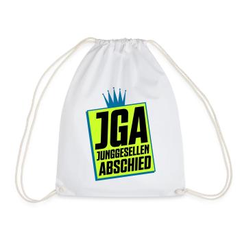 Junggesellenabschied JGA Neon Design - Turnbeutel - Weiß - Vorne