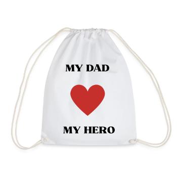 Mon père - mon héros - Sac de sport léger - blanc - Devant