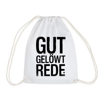 Well Lioned Speech Insider Gaming Streamer Quote Typo - Drawstring Bag - white - Front