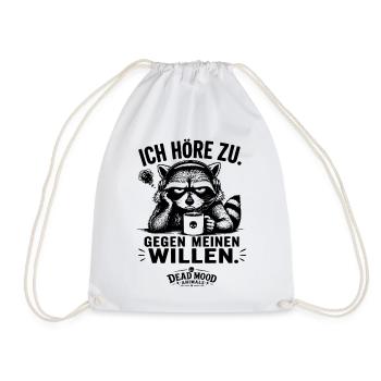 Geschenk für Kollegen Sarkasmus Humor  - Turnbeutel - Weiß - Vorne
