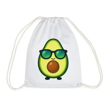 Avocado Gemüse Sommer Sonnenbrille Kawaii - Turnbeutel - Weiß - Vorne