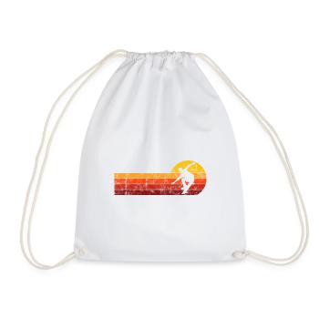 Skateboarder Skateboard Skater Skate Skateing - Sac de sport léger - blanc - Devant