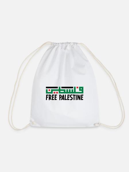 Free Palestine Gaza West Bank - Turnbeutel - Weiß