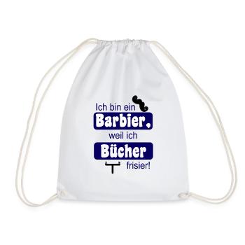 Buchhalter Steuerberater lustiges Geschenk Barbier - Turnbeutel - Weiß - Vorne