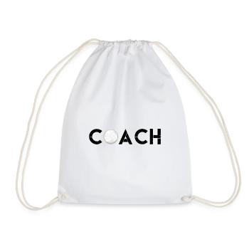 Volleyball coach | Le Meil Volleyball coach gift - Drawstring Bag - white - Front