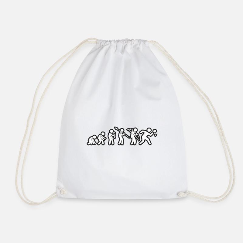 Evolution Table Tennis White Grunge - Drawstring Bag - white
