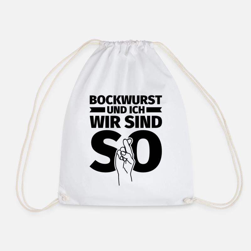 Bockwurst und ich wir sind so - Turnbeutel - Weiß