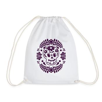Día de los Muertos Jour de la mort au Mexique - Sac de sport léger - blanc - Devant