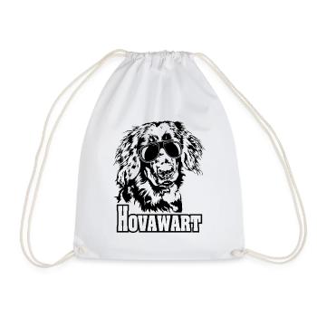 HOVAWART cool sunglasses dogs dog - Drawstring Bag - white - Front
