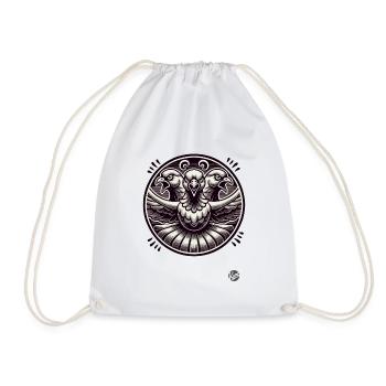 Doves of Rage - Drawstring Bag - white - Front
