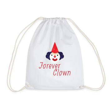 Clown: Forever Clown - Gift - Drawstring Bag - white - Front