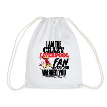Champion England #Liverpool gift fan football - Drawstring Bag - white - Front