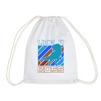 Comme un boss - Cool T-Rex Dinosaur Tyranno - Sac de sport léger - blanc - Devant