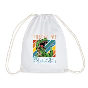 Comme un boss - Cool T-Rex Dinosaur Tyranno - Sac de sport léger - blanc - Devant
