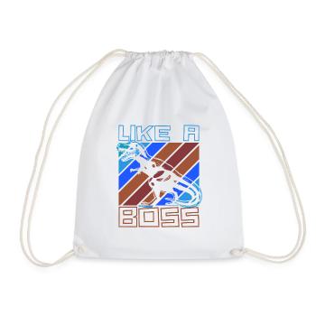 Comme un boss - Cool T-Rex Dinosaur Tyranno - Sac de sport léger - blanc - Devant