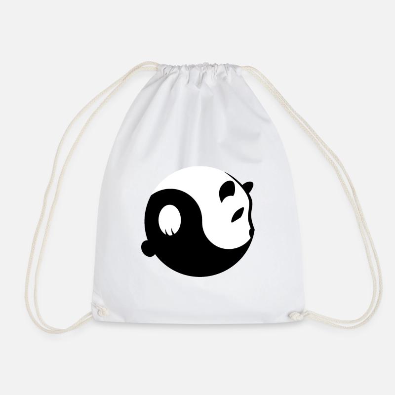 Yin Yang Panda - Turnbeutel - Weiß