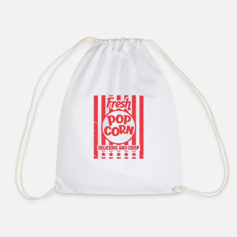 Popcorn - Turnbeutel - Weiß