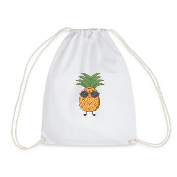 Coole Ananas Sommer Sonne Strand Beach Summer - Turnbeutel - Weiß - Vorne