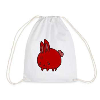 Bad bunny - Drawstring Bag - white - Front