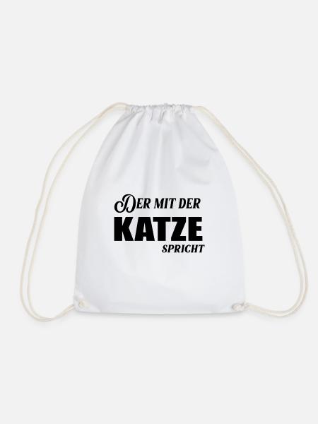 Katze Katzenshirt Katzen cats Katzen Katze Katze - Turnbeutel - Weiß