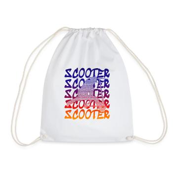Stunt Scooter - Turnbeutel - Weiß - Vorne