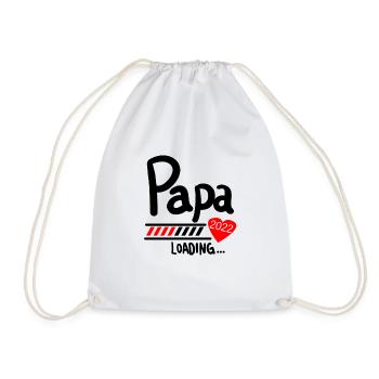Papa Loading 2022 - Turnbeutel - Weiß - Vorne