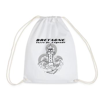 Bretagne terre de légende - Sac de sport léger - blanc - Devant